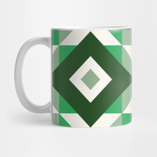 Green geometric pattern Mug